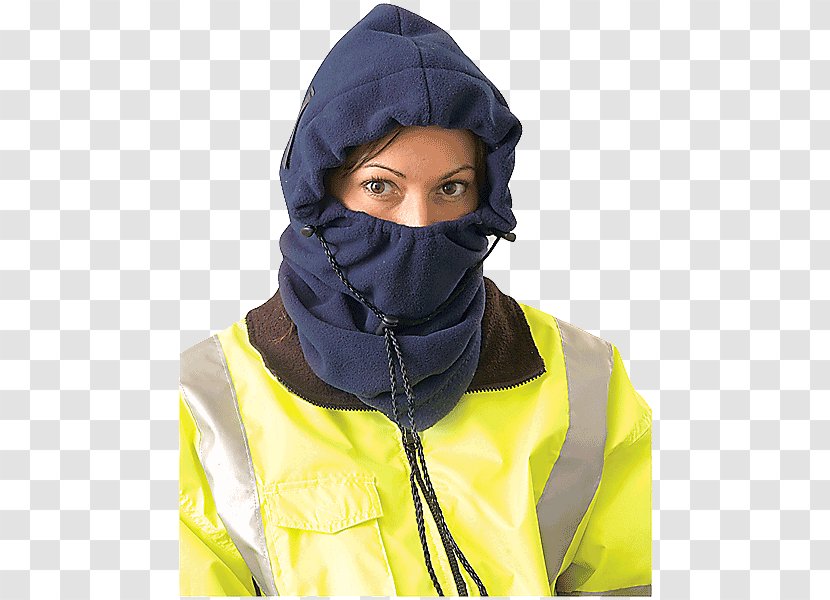 Balaclava Polar Fleece High-visibility Clothing Personal Protective Equipment - Hoodie - Cold Weather Clothes Transparent PNG