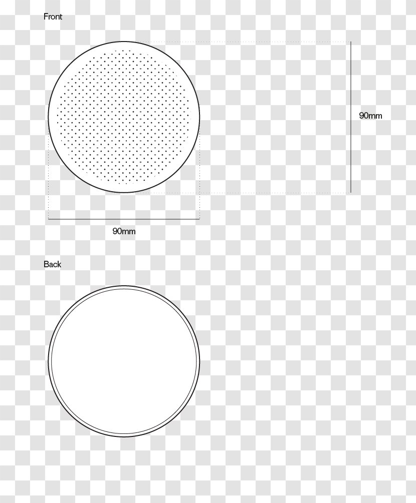 Brand Circle Point Pattern - Black And White - Wireless Transparent PNG