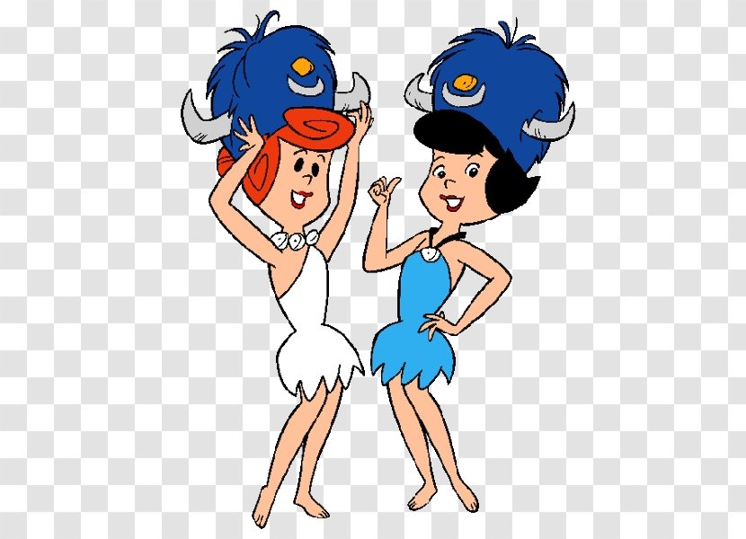 Betty Rubble Wilma Flintstone Fred Barney Pebbles Flinstone - Silhouette - Animation Transparent PNG