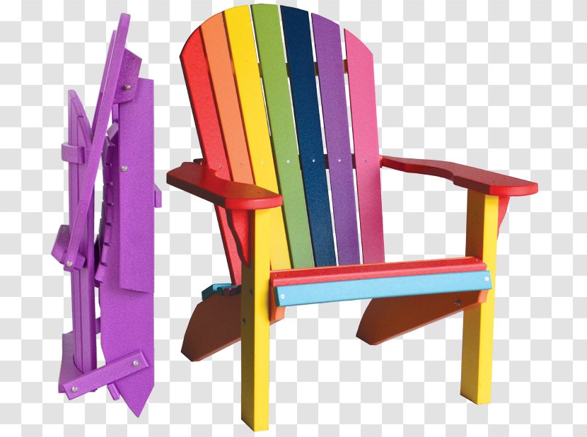 Adirondack Chair Garden Furniture Plastic Lumber - Lawn Transparent PNG