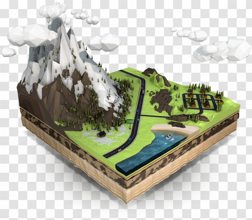 Terrain Isometric Graphics In Video Games And Pixel Art Game Projection 3D Computer - Gardening - Avalanche Transparent PNG