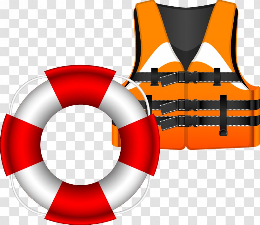 Personal Flotation Device Lifeguard Lifebuoy Waistcoat - Red - Vector Lifejacket Transparent PNG