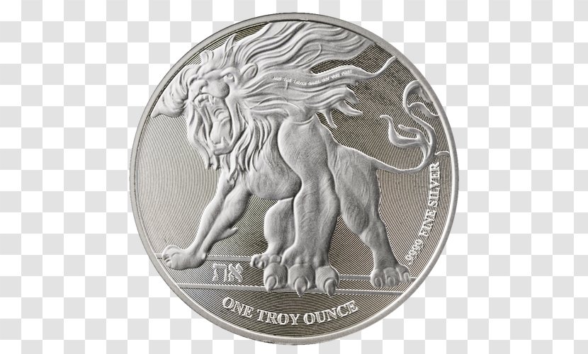 Niue Lion Silver Coin Ounce - New Zealand Transparent PNG