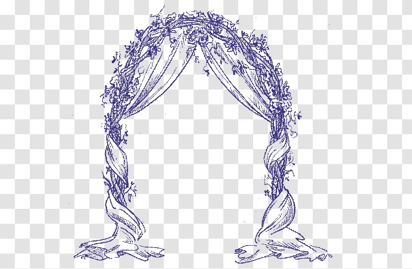 Drawing Wedding Sketch - Purple Transparent PNG