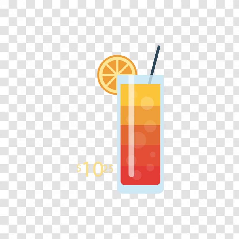 Orange Juice Fizzy Drinks Cocktail Lemonade - Yellow Red Layered And Price Transparent PNG