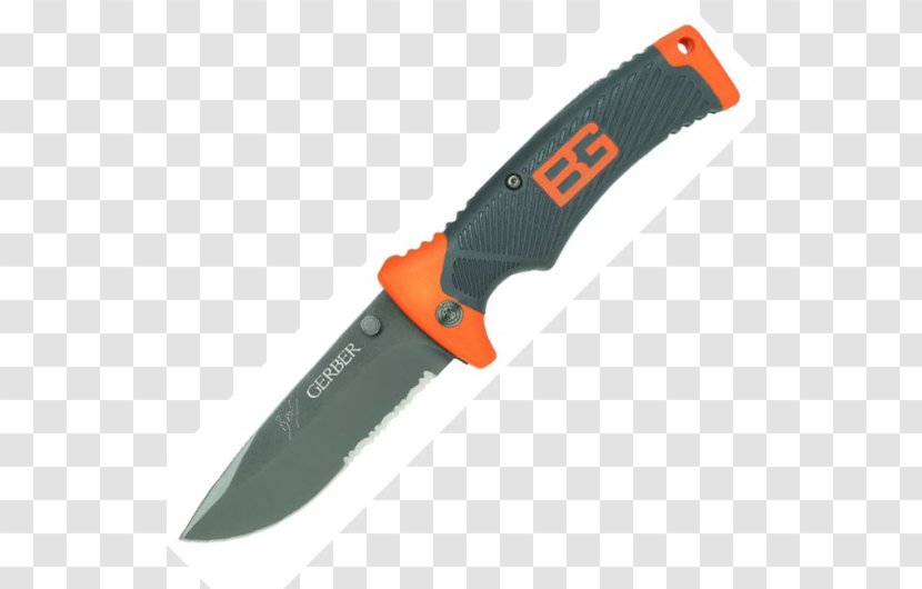 Sheath Knife Gerber Gear 31-001901 Bear Grylls Ultimate Pro Serrated Blade - Cutting Tool Transparent PNG