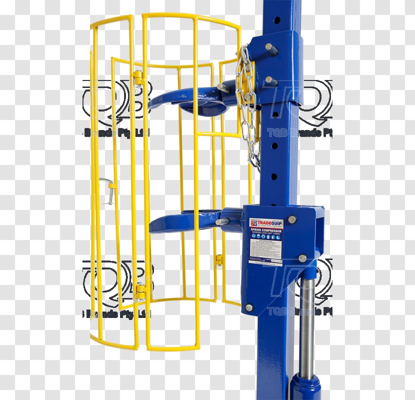 TradeQuip Professional Strut Coil Spring Compressor Machine - Structure - Hydraulic Engine Stand Transparent PNG