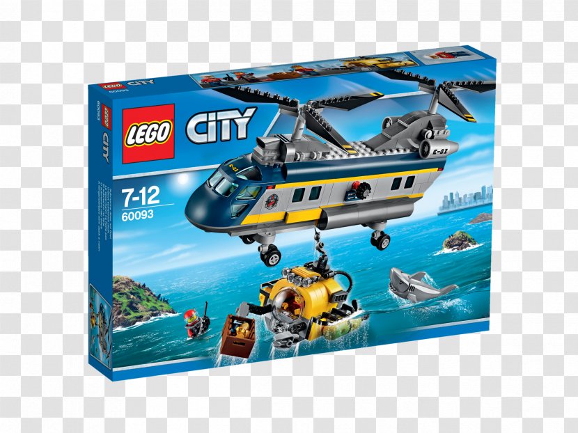 LEGO 60093 Deep Sea Helicopter Lego City - 60166 Heavyduty Rescue Transparent PNG