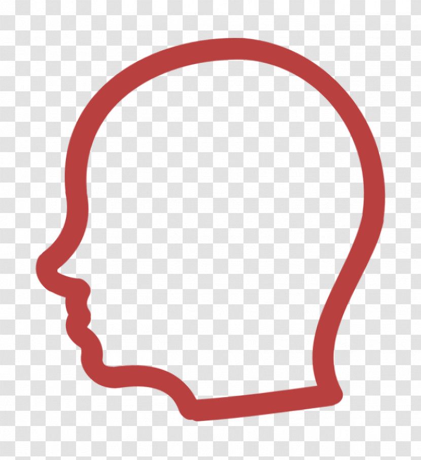 User Head Side Hand Drawn Outline Icon Head Icon People Icon Transparent PNG