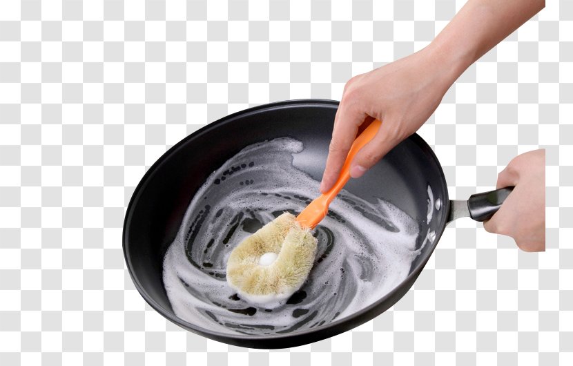 Cleaning Kitchen Brush Frying Pan Non-stick Surface - Wash - Agent For Transparent PNG