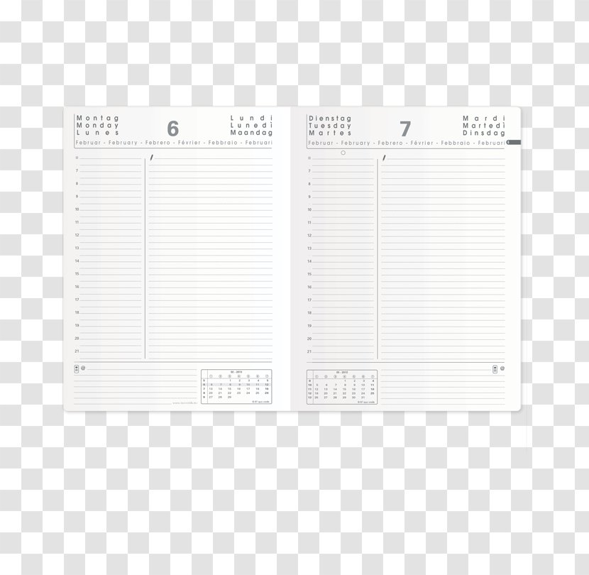 Paper Notebook Brand Font - Planer Transparent PNG