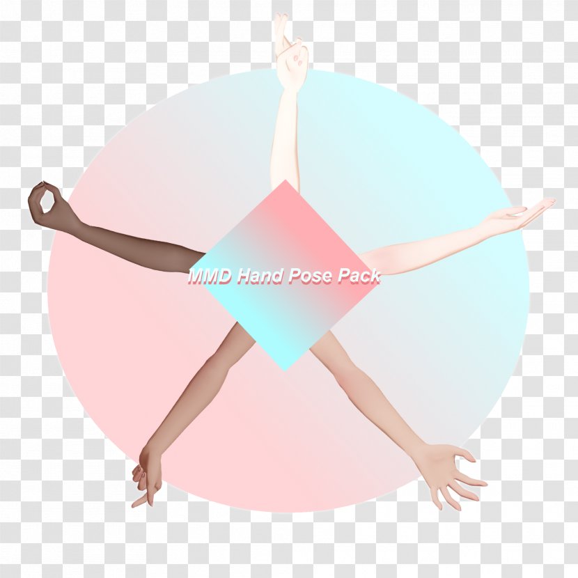 Pink M RTV - Hand Pose Transparent PNG