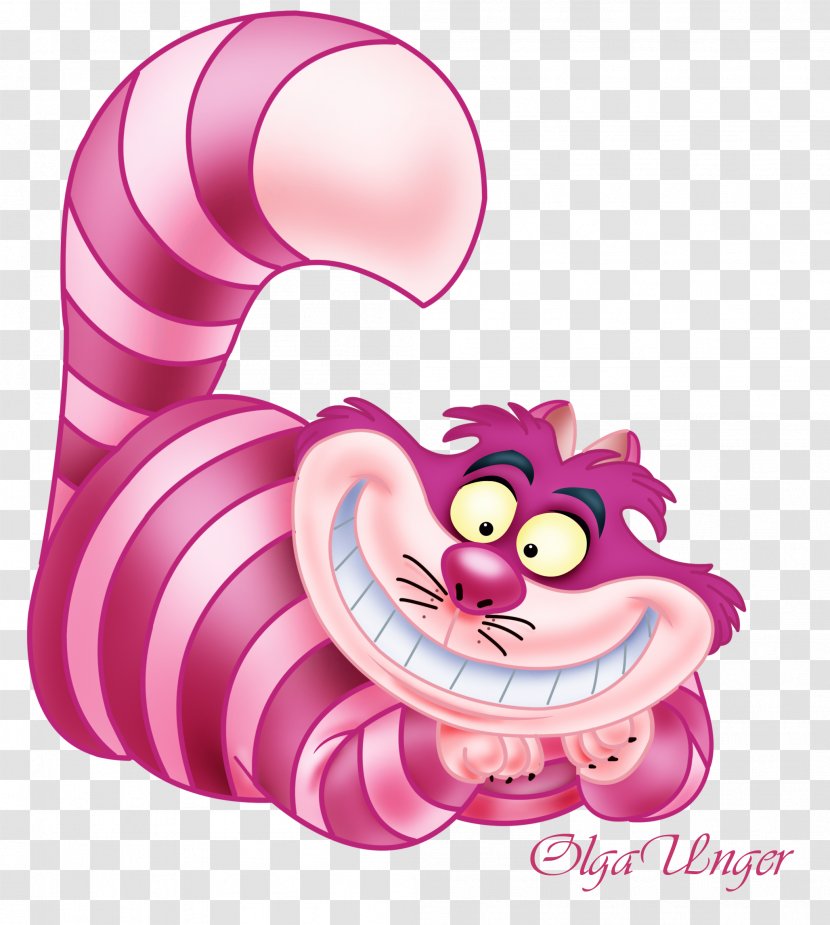 Cheshire Cat YouTube White Rabbit Clip Art - Magenta - Alice Transparent PNG