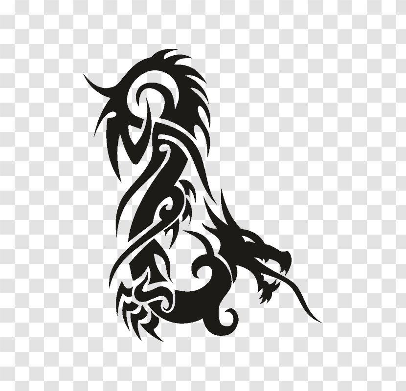 Clip Art Chinese Dragon Tattoo Image - Vertebrate Transparent PNG
