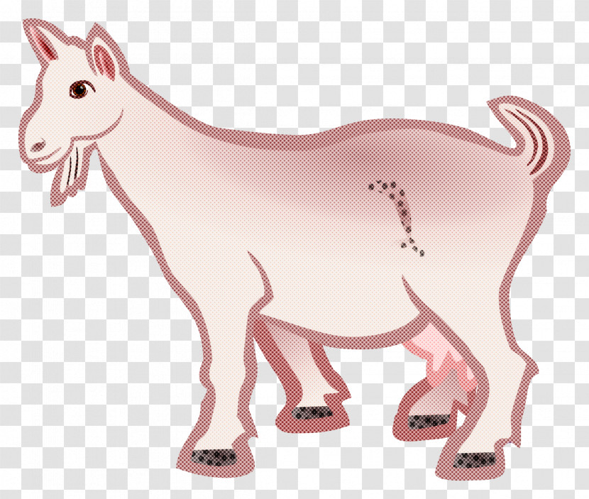 Pink Animal Figure Cartoon Tail Wildlife Transparent PNG
