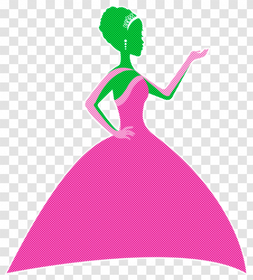 Pink Dress Gown Magenta Transparent PNG