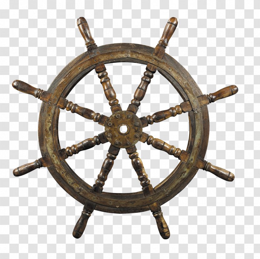 Ship's Wheel Boat Steering - Nautical Vector Transparent PNG
