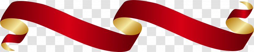 Logo Shoe Font - Simple Red Ribbon Transparent PNG