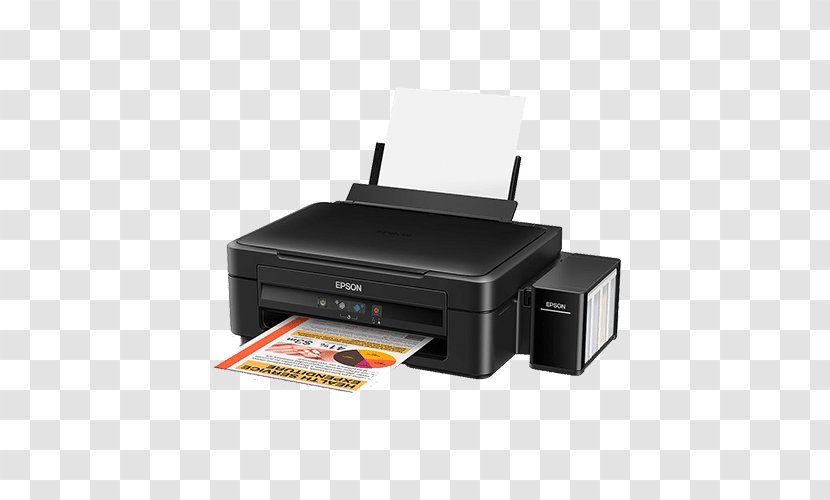 Multi-function Printer Epson Continuous Ink System Color Printing - Computer Transparent PNG