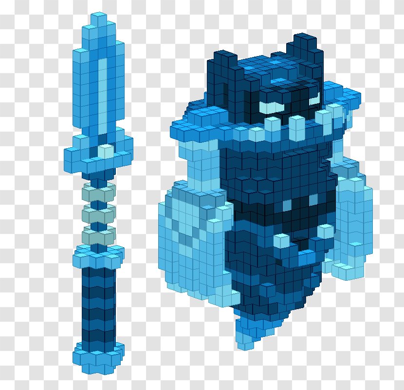 Voxel Cube World Pixel Art Image Trove - Minecraft - Ice Collection Transparent PNG