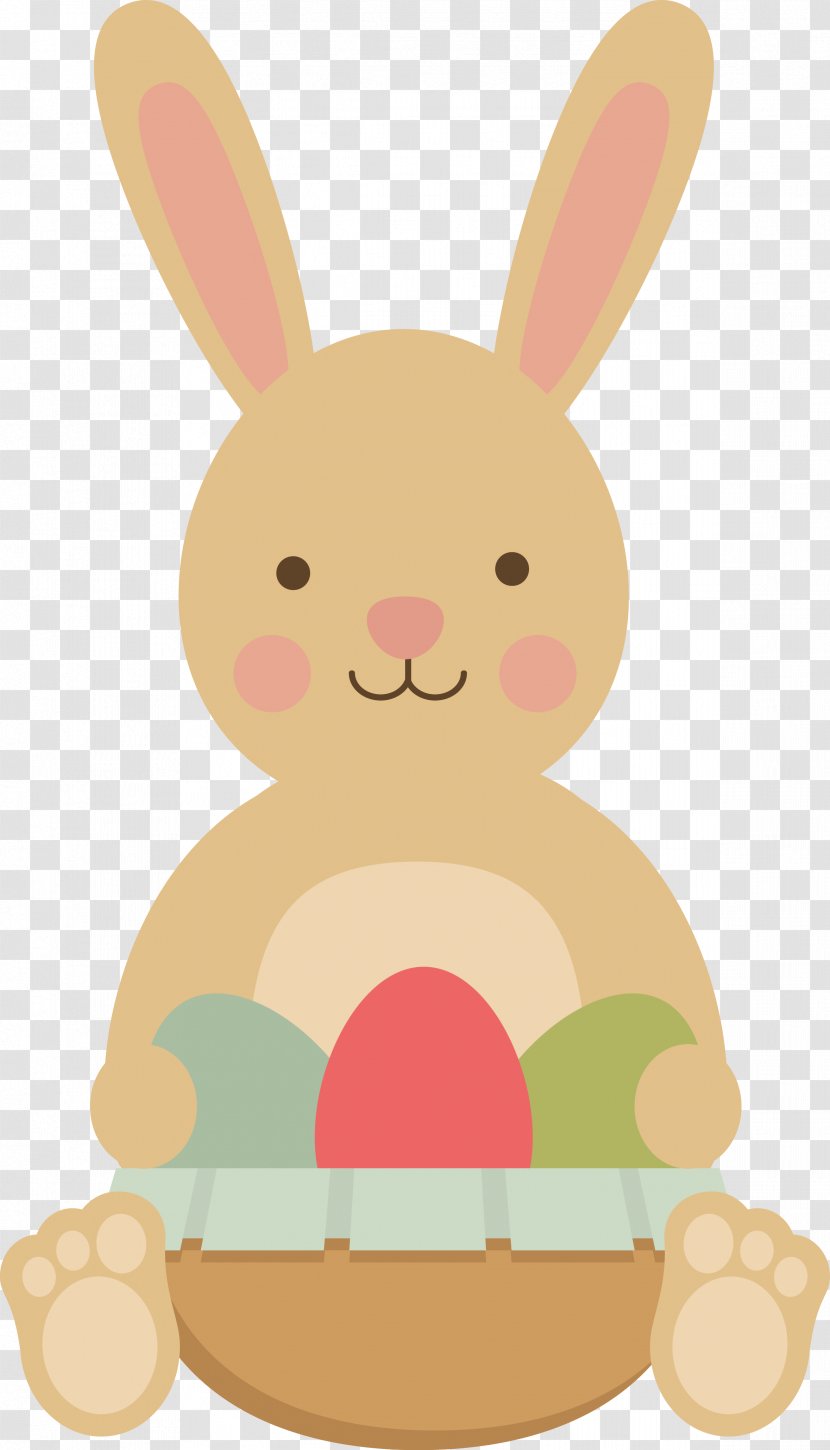 Cartoon Rabbit Clip Art - Easter Transparent PNG