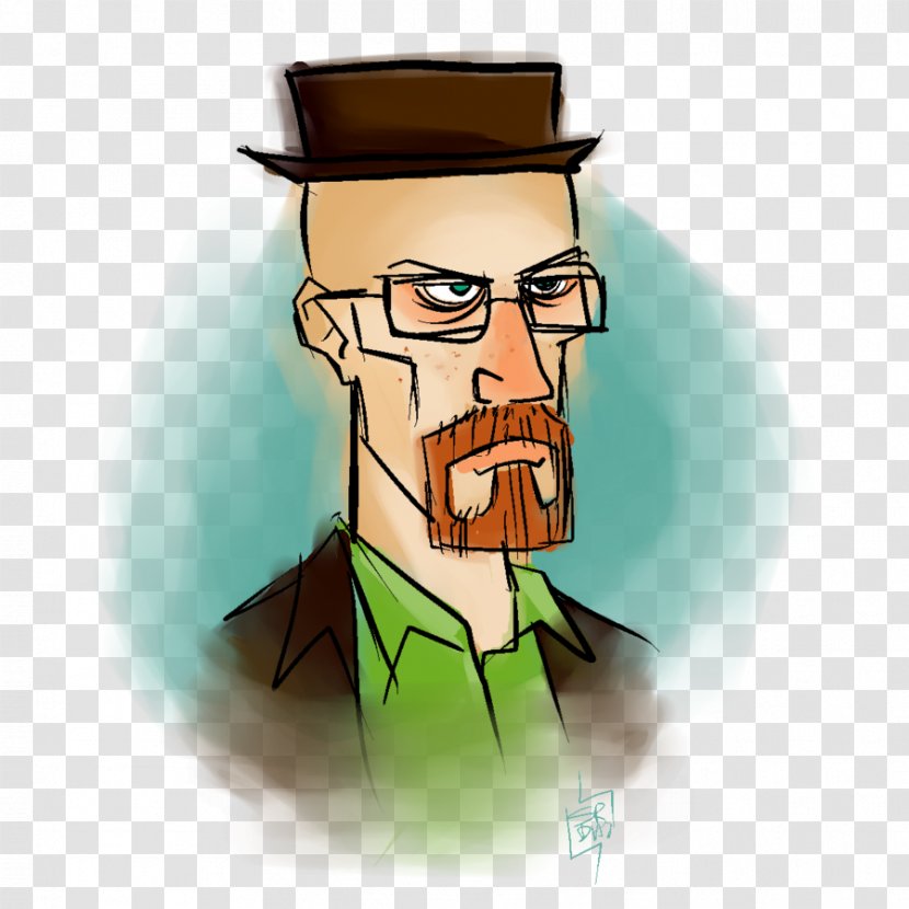 Walter White Cartoon Glasses Clip Art Transparent PNG