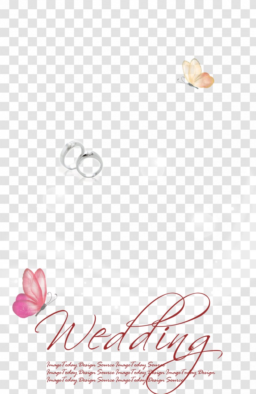 Wedding Photography Marriage Poster - Ring - Butterfly Romantic Transparent PNG