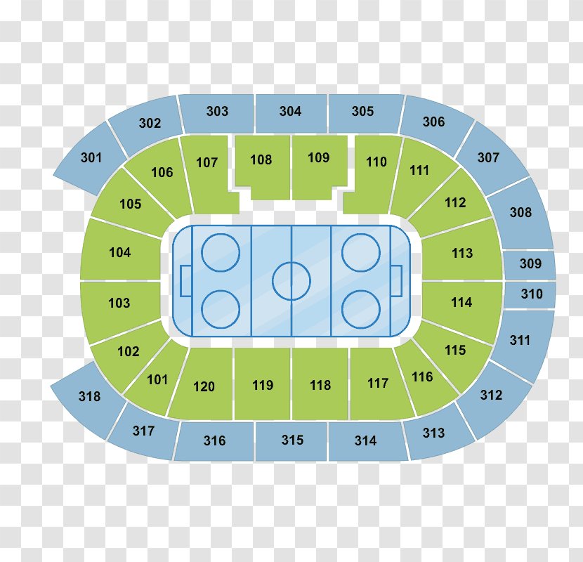 EHF Cup Stadium Line - Rectangle - Hockey Rink Transparent PNG
