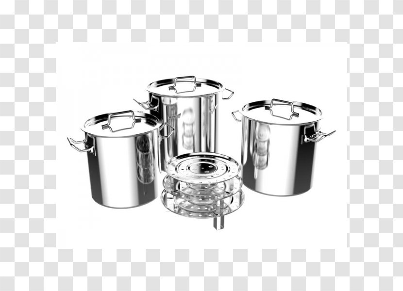 Metal Food Storage Containers Stock Pots - Container - Steel Pot Transparent PNG