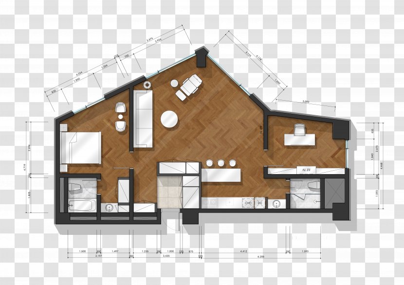 Architecture Floor Plan Facade House - Real Estate Transparent PNG