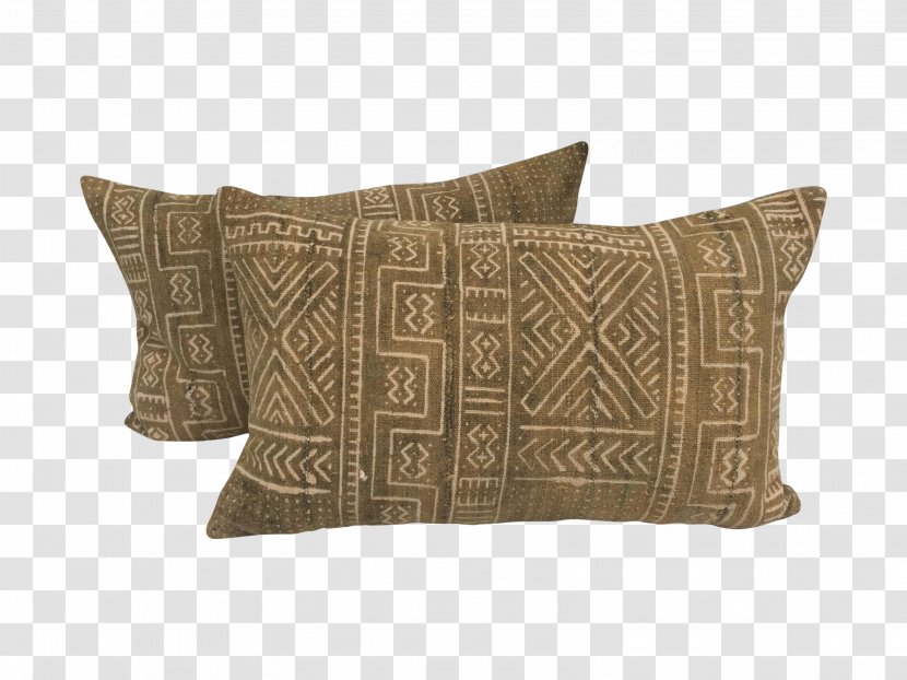 Throw Pillows Textile Cushion Bògòlanfini - Pillow - Malian Mud Cloth Transparent PNG
