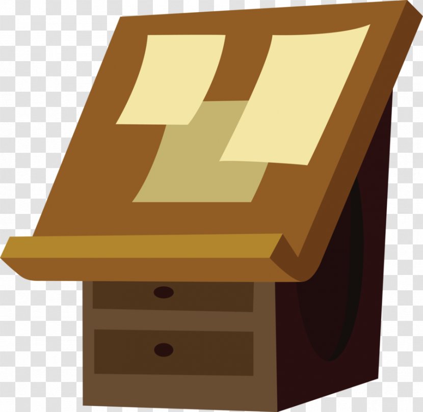 Table Drawing Board Furniture - Wood - Vector Transparent PNG