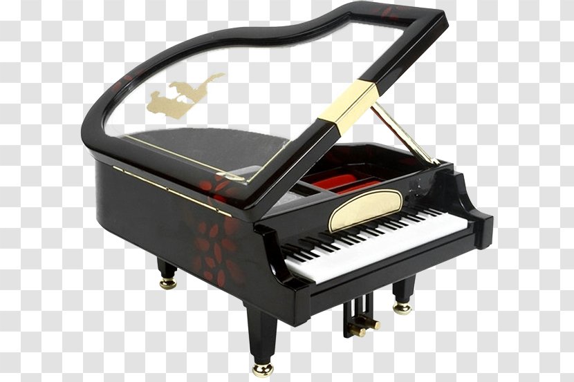 Digital Piano Grand Musical Instruments - Heart Transparent PNG