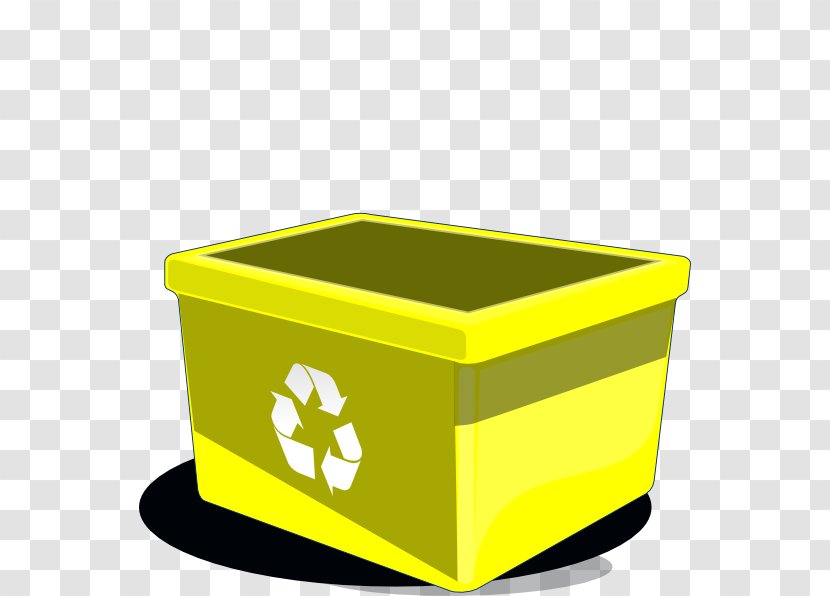 Rubbish Bins & Waste Paper Baskets Recycling Bin Clip Art - Yellow Transparent PNG