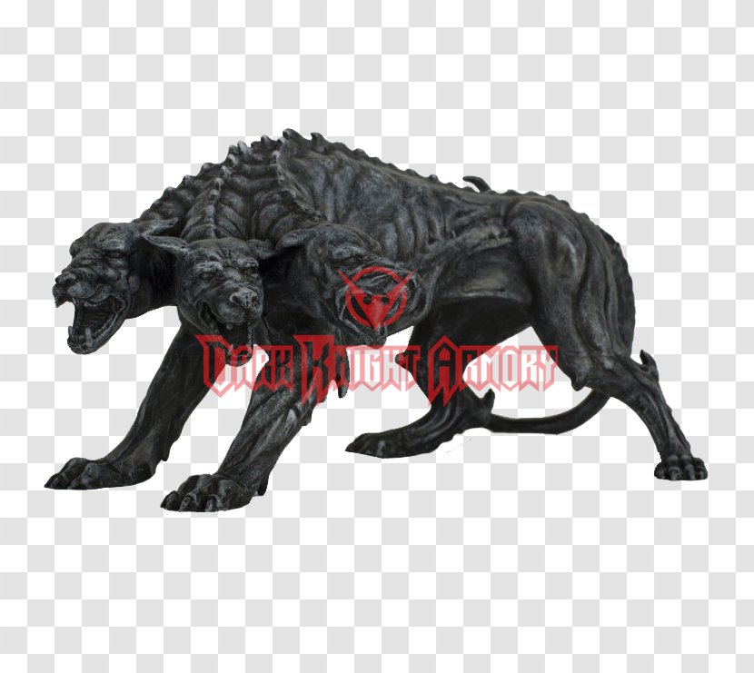 Hades Cerberus Statue Sculpture Greek Mythology - Animal Figure - Hand Painted Puppy Transparent PNG