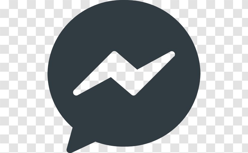 Social Media Facebook Messenger Clip Art - Black And White - Faceboo Transparent PNG
