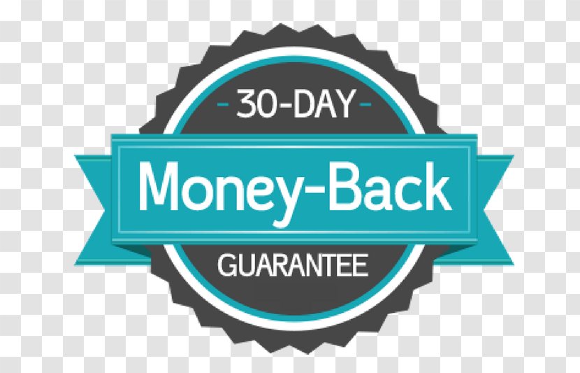 Money Back Guarantee Logo Product Return - Text - Turquoise Transparent PNG