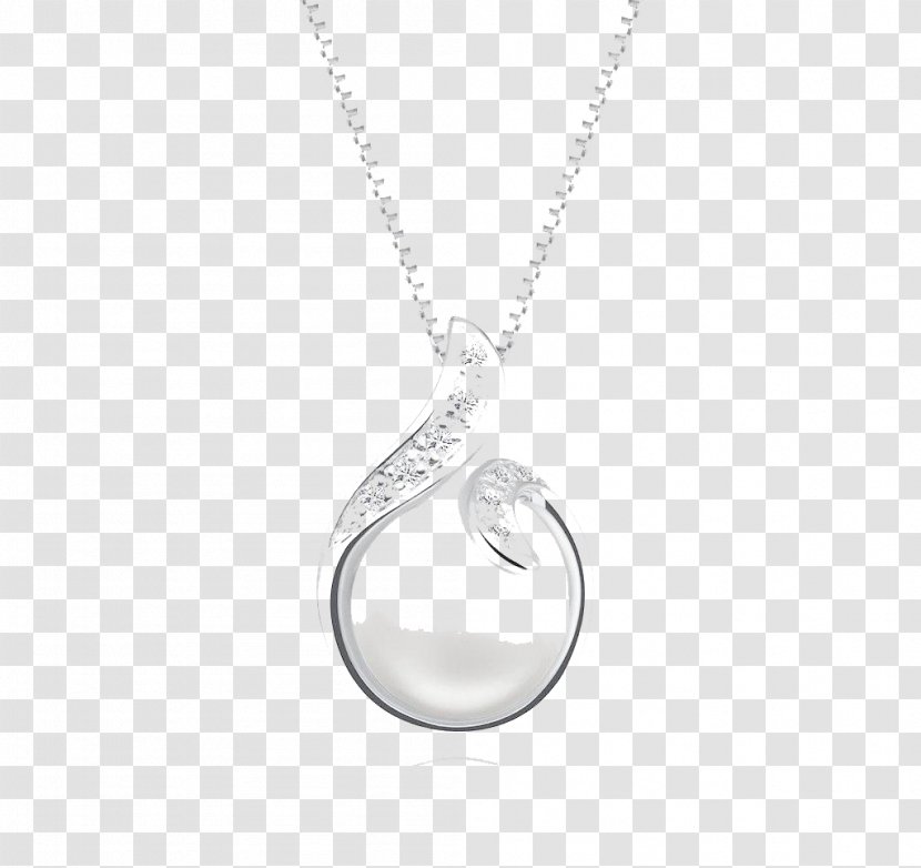 Locket Necklace Silver Chain - Platinum - Decoration Transparent PNG