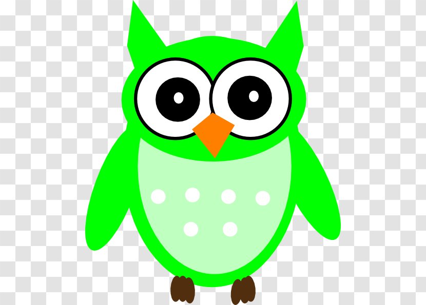 Owl Green Clip Art - Smile - Owls Vector Transparent PNG