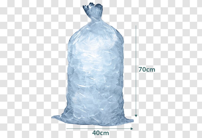 Plastic Bag Distilled Beverage Ice Packs Shaved - Food - Polymer Transparent PNG