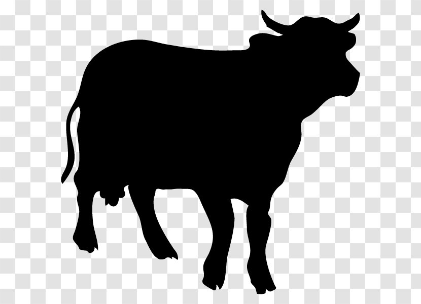 Dairy Cattle Angus Taurine Silhouette Clip Art - Snout Transparent PNG