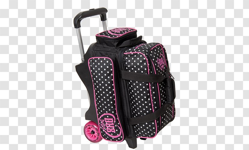 DV8 Diva Dots Double Roller Bag - Polka Dot - Black/Pink/White DotsSport Specific Bags Backpack Hand LuggagePink Bowling Transparent PNG