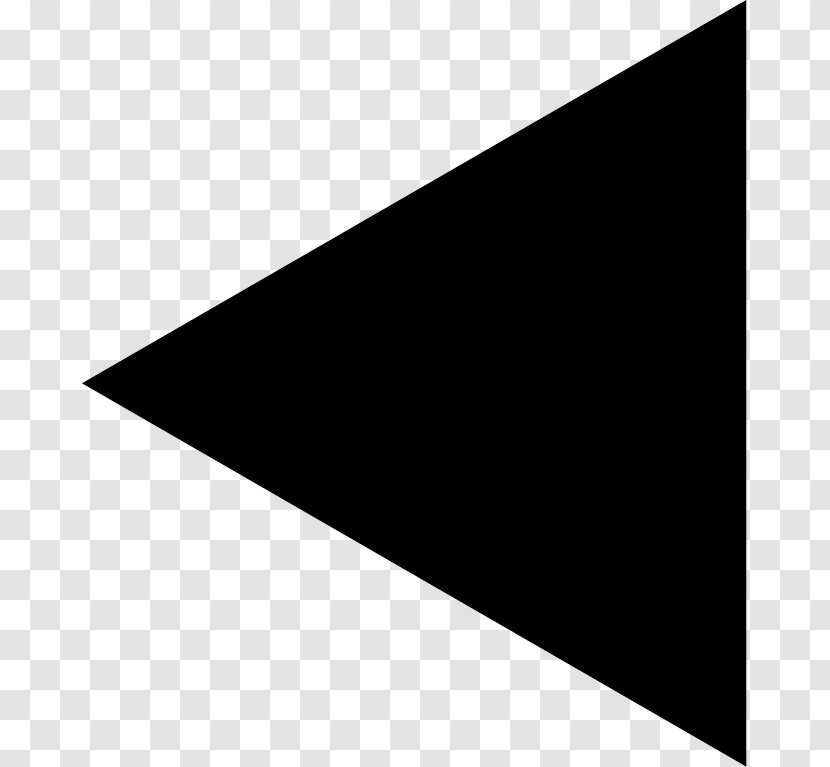 White Triangle Pattern - Black And - Pictures Of Arrows Pointing Left Transparent PNG