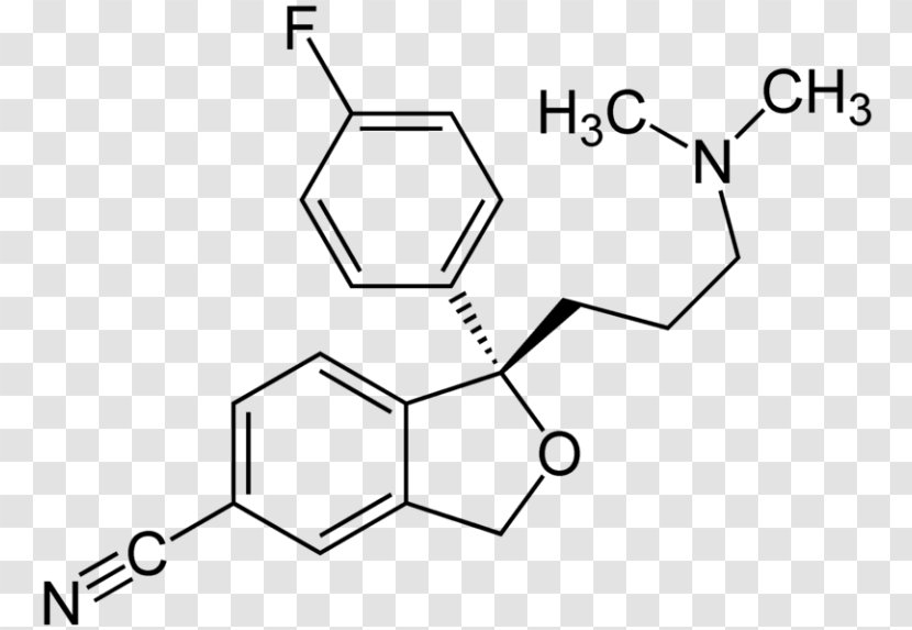 Citalopram Molecule Chemical Compound Formula Chemistry - Heart - Watercolor Transparent PNG