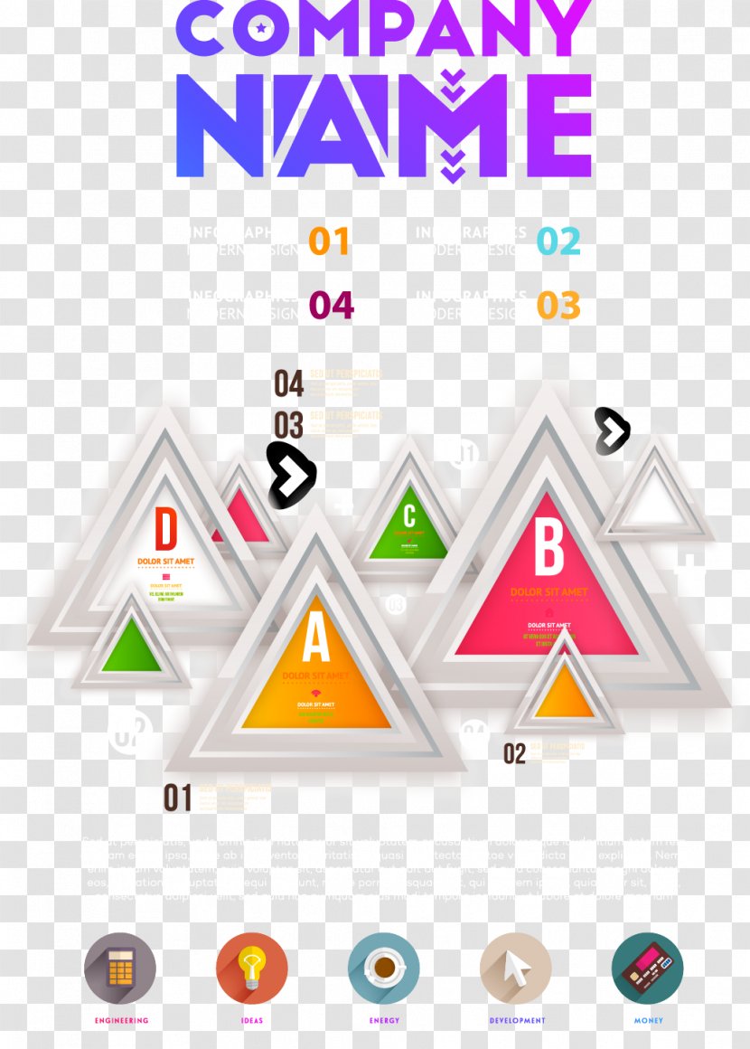 Triangle Graphic Design - Company - Vector Decorative Cover Transparent PNG