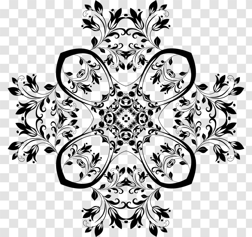 Flower Mandala Floral Design - Drawing - MOTIF Transparent PNG
