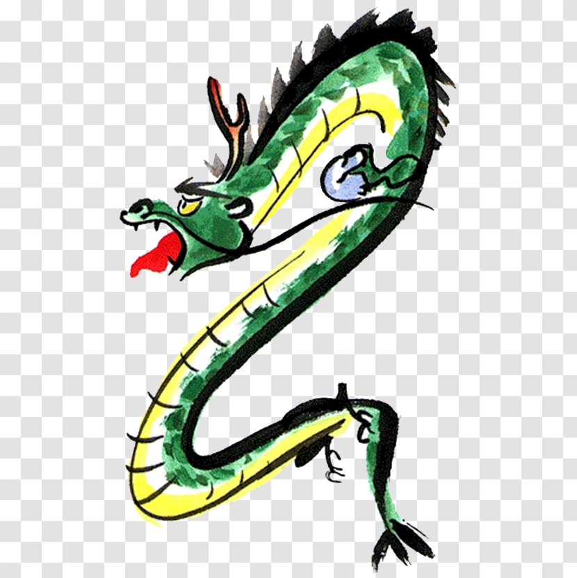 Chinese Dragon - Organism - Green Transparent PNG