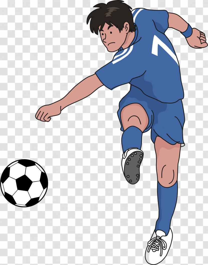 Football Kick Shooting Clip Art - Male - Soccer Ball Transparent PNG