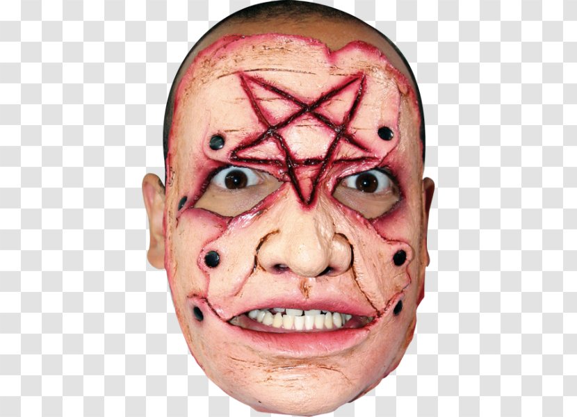 Latex Mask Halloween Costume Serial Killer - Silhouette Transparent PNG