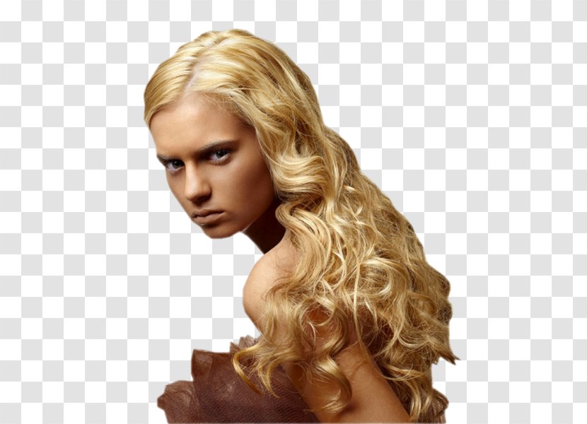 Blond Hair Coloring Ringlet Caramel Color - Wig Transparent PNG